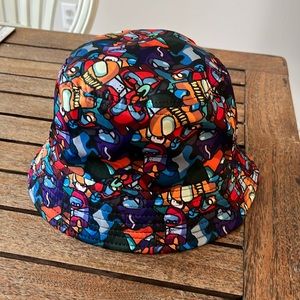 Graffiti Street Art Alien Bucket Hat one size adjustable string Unisex